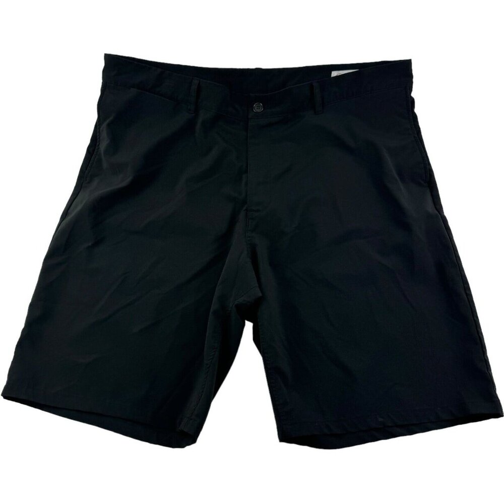Aviator Black Nylon Spandex Travel Shorts w/ Zip Pocket Made in USA Size 40X10